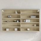Wandplank van bewerkt hout in grijs sonoma voor modern interieur - Sonoma eiken / 100 x 15 x 58 cm / 1 - Wandplanken