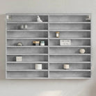 Wandplank van bewerkt hout in grijs sonoma voor modern interieur - Betongrijs / 100 x 8.5 x 75 cm / 1 - Wandplanken