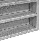 Wandplank van bewerkt hout in grijs sonoma voor modern interieur - Wandplanken