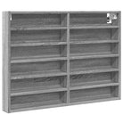 Wandplank van bewerkt hout in grijs sonoma voor modern interieur - Wandplanken