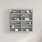 Wandplank van bewerkt hout in grijs sonoma voor modern interieur - Grijs sonoma / 60 x 8.5 x 58 cm / 1 - Wandplanken
