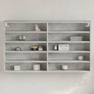 Wandplank van bewerkt hout in grijs sonoma voor modern interieur - Betongrijs / 100 x 15 x 58 cm / 1 - Wandplanken