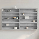 Wandplank van bewerkt hout in grijs sonoma voor modern interieur - Betongrijs / 100 x 8.5 x 58 cm / 1 - Wandplanken