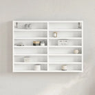 Wandplank van bewerkt hout in grijs sonoma voor modern interieur - Wit / 80 x 8.5 x 58 cm / 1 - Wandplanken