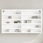 Wandplank van bewerkt hout in grijs sonoma voor modern interieur - Wit / 100 x 15 x 58 cm / 1 - Wandplanken
