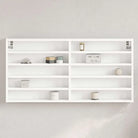 Wandplank van bewerkt hout in grijs sonoma voor modern interieur - Wit / 100 x 8.5 x 50 cm / 1 - Wandplanken