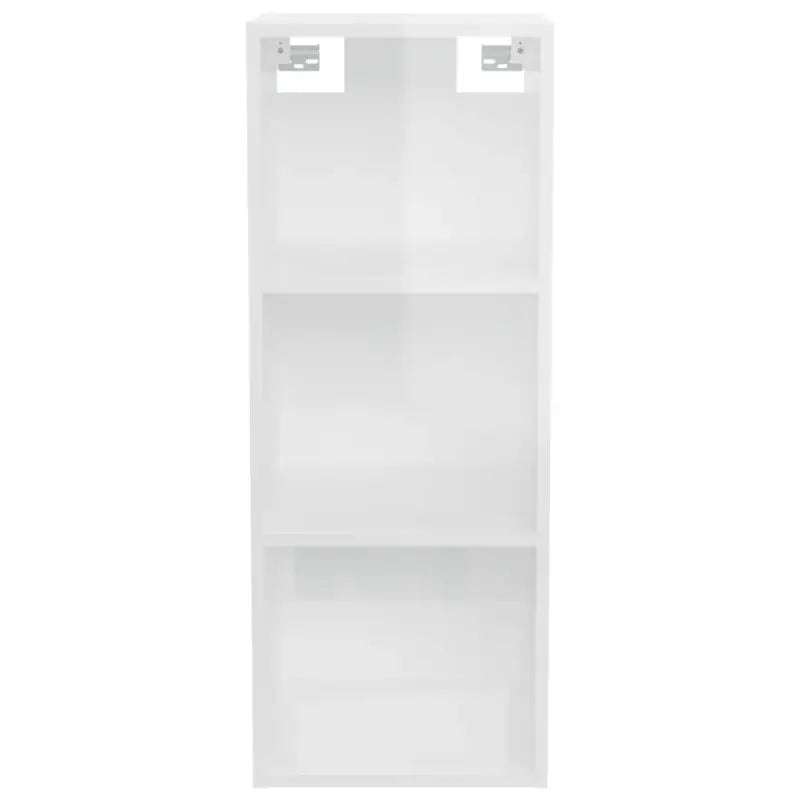 Wandplank van bewerkt hout in hoogglans wit voor beperkte ruimtes - Hoogglans wit / 1 - Wandplanken