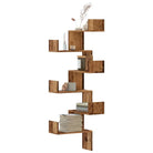 Wandplank van bewerkt hout met gemakkelijk schoon design - Oud hout / 1 - Wandplanken