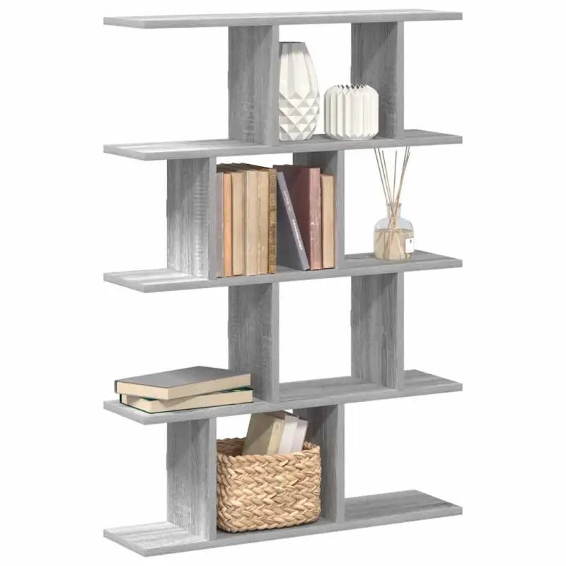 Wandplank van bewerkt hout voor decoratie en praktische opbergruimte - Grijs sonoma / 1 - Wandplanken