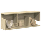 Wandplank van bewerkt hout voor een decoratief en duurzaam interieur - Sonoma eiken / 80 x 20 x 30 cm / 1 - Wandplanken