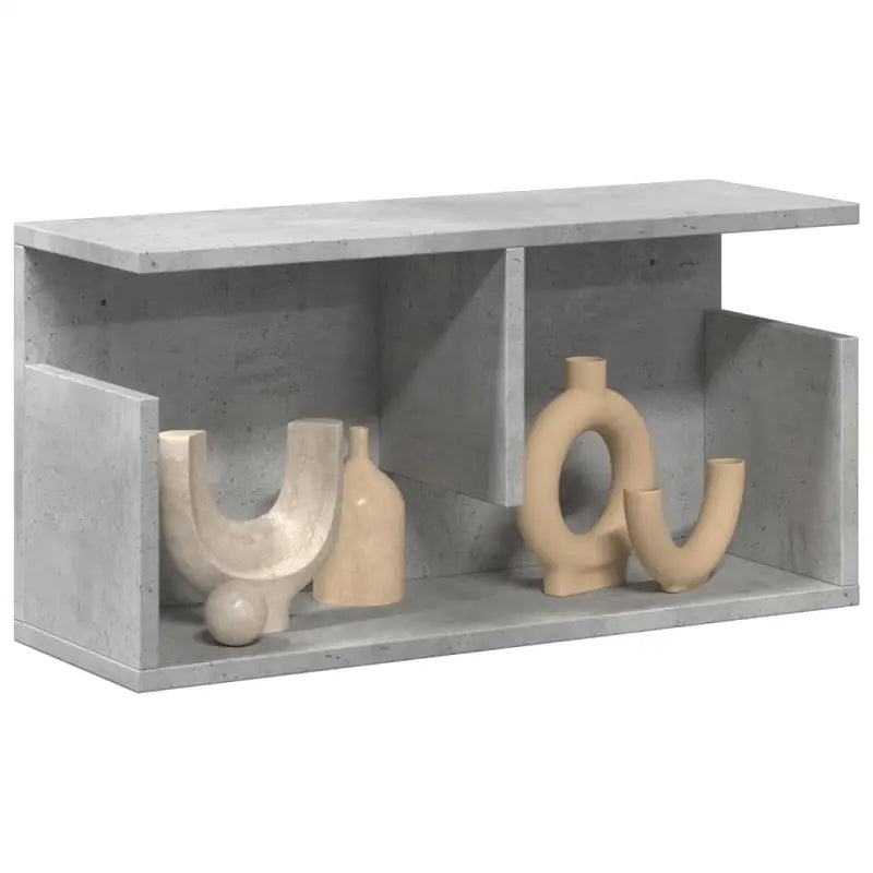 Wandplank van bewerkt hout voor een decoratief en duurzaam interieur - Betongrijs / 60 x 20 x 30 cm / 1 - Wandplanken