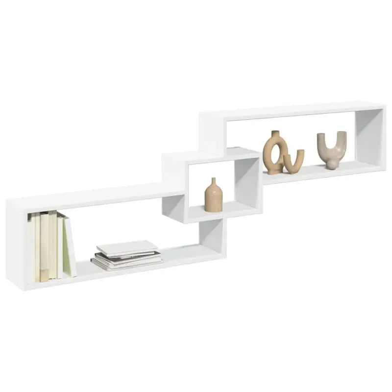 Wandplank van bewerkt hout voor een stijlvol en duurzaam interieur - Wit / 1 - Wandplanken