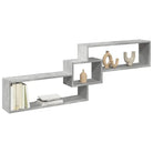 Wandplank van bewerkt hout voor een stijlvol en duurzaam interieur - Betongrijs / 1 - Wandplanken