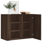Wandplank van bewerkt hout voor een stijlvolle en praktische inrichting - bruin eikenkleur / 1 - Wandplanken