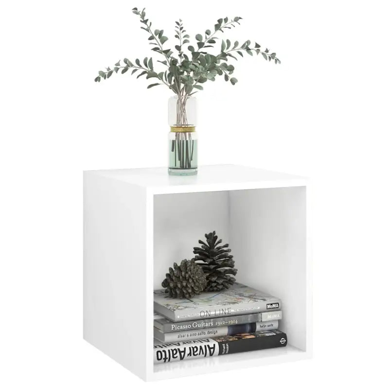 Wandplank van bewerkt hout voor muurdecoratie en opbergruimte - Wit / 1 - Wandplanken