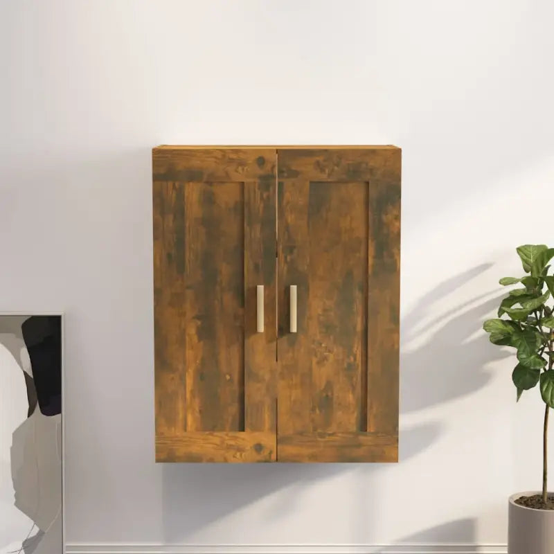 Wandplank van bewerkt hout voor praktische muurdecoratie - Gerookt eiken / 1 - Wandplanken