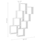 Wandplank van bewerkt hout voor stijlvolle ruimtebesparing - Wit / 1 - Wandplanken