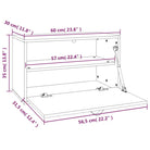 Wandplank van massief grenenhout met rustieke uitstraling - Wandplanken