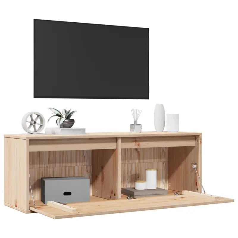 Wandplank van massief grenenhout voor decoratie en opslag - Wandplanken