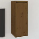 Wandplank van massief grenenhout voor inrichting en televisiegebruik - Honingbruin / 1 - Wandplanken