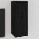Wandplank van massief grenenhout voor inrichting en televisiegebruik - Zwart / 1 - Wandplanken