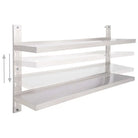 Wandplank van roestvrij staal voor extra keukenopslag - 150 x 30 cm / 1 - Wandplanken