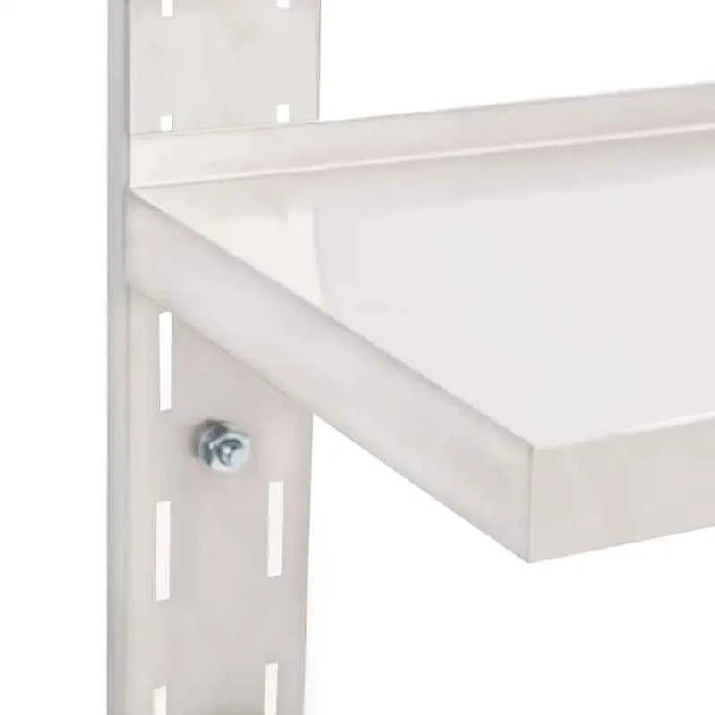 Wandplank van roestvrij staal voor extra keukenopslag