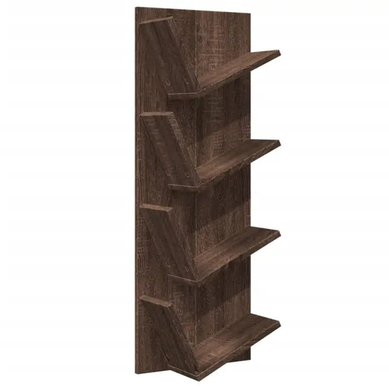 Wandplank voor muurorganisering van duurzaam bewerkt hout - bruin eikenkleur / 1 - Wandplanken