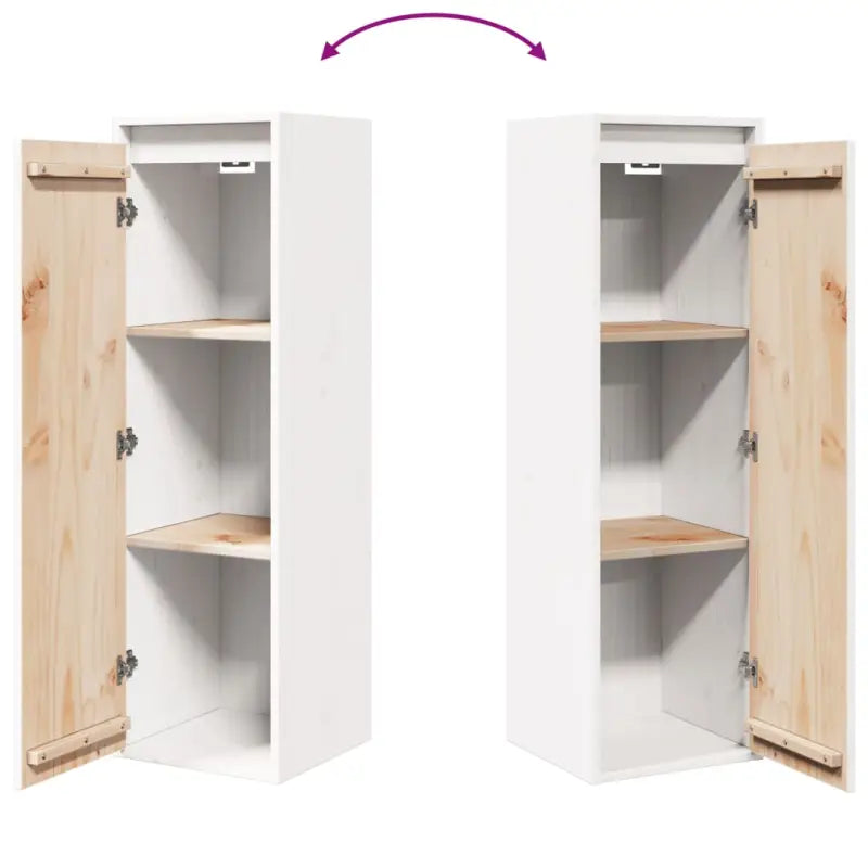 Wandplanken en wandkasten van massief grenenhout voor modern interieur - Wit / 2 / 1 - Wandplanken