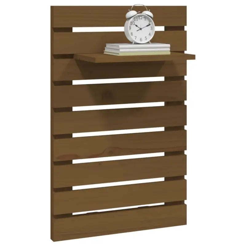 Wandplanken met massief grenenhout voor elegante muurbevestiging - Honingbruin / 2 / 1 - Wandplanken