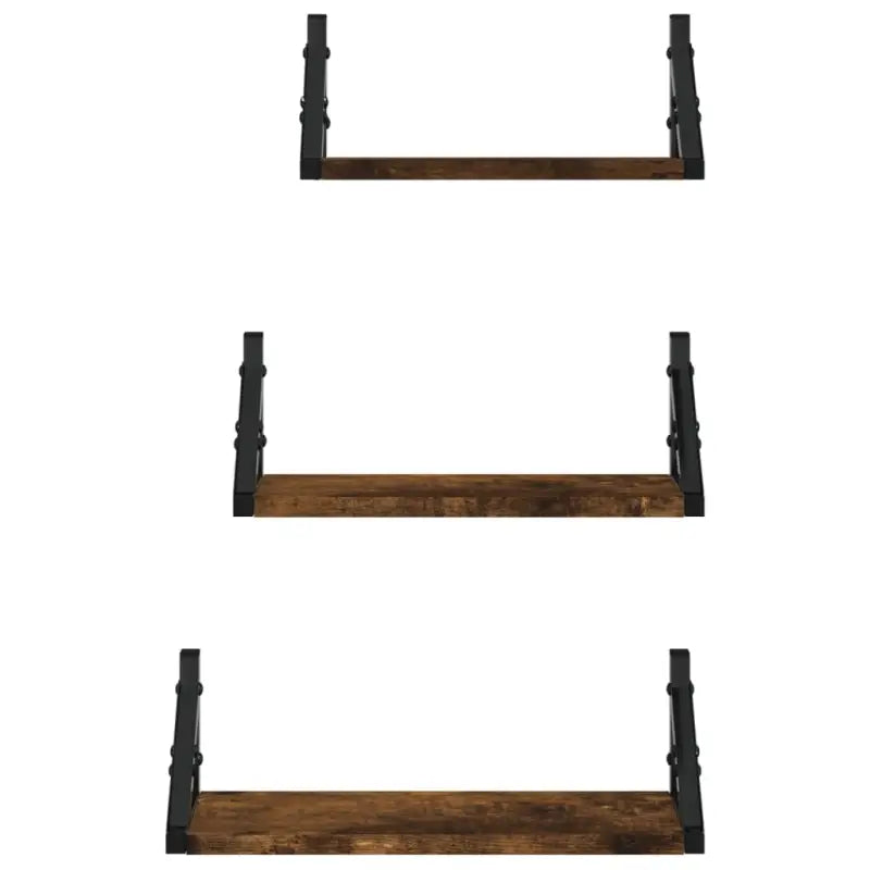 Wandplanken set van hoogwaardig bewerkt hout voor je muur ruimtesaving - Wandplanken