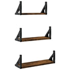 Wandplanken set van hoogwaardig bewerkt hout voor je muur ruimtesaving - Wandplanken