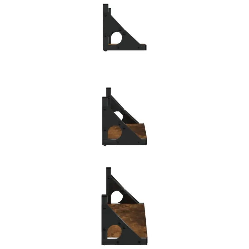 Wandplanken set van hoogwaardig bewerkt hout voor je muur ruimtesaving - Wandplanken