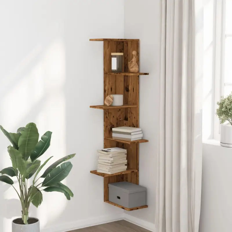 Wandplanken van bewerkt hout gemakkelijk schoon en stijlvol voor je woonkamer - Wandplanken