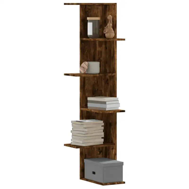 Wandplanken van bewerkt hout gemakkelijk schoon en stijlvol voor je woonkamer - Gerookt eiken / 1 - Wandplanken