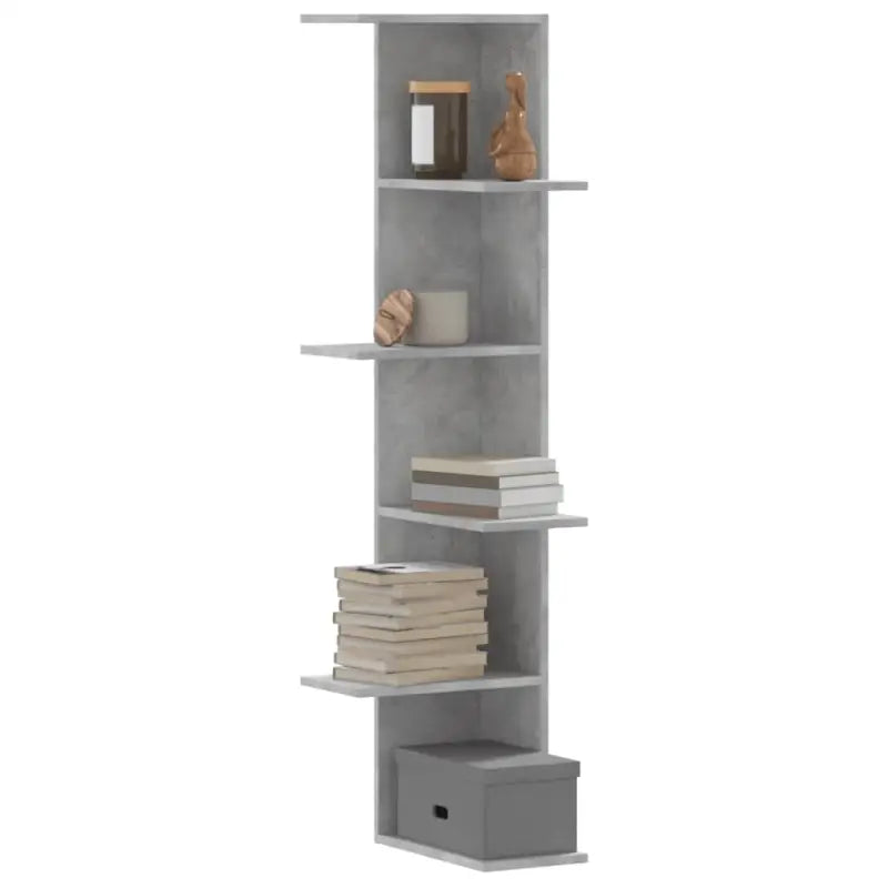 Wandplanken van bewerkt hout gemakkelijk schoon en stijlvol voor je woonkamer - Betongrijs / 1 - Wandplanken