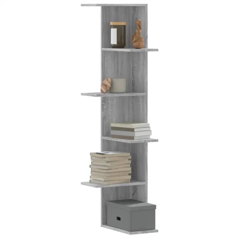 Wandplanken van bewerkt hout gemakkelijk schoon en stijlvol voor je woonkamer - Grijs sonoma / 1 - Wandplanken
