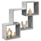Wandplanken van bewerkt hout voor een decoratief en duurzaam interieur - Betongrijs / 1 - Wandplanken