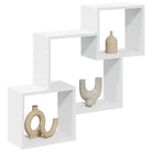 Wandplanken van bewerkt hout voor een decoratief en duurzaam interieur - Wit / 1 - Wandplanken
