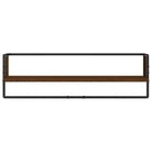 Wandplanken van bewerkt hout voor een stijlvolle en praktische muuropslag - bruin eikenkleur / 6 / 1 - Wandplanken