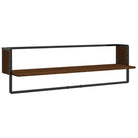 Wandplanken van bewerkt hout voor een stijlvolle en praktische muuropslag - bruin eikenkleur / 6 / 1 - Wandplanken