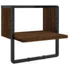 Wandplanken van bewerkt hout voor een stijlvolle en praktische muuropslag - bruin eikenkleur / 6 / 1 - Wandplanken