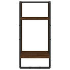 Wandplanken van bewerkt hout voor een stijlvolle en praktische muuropslag - bruin eikenkleur / 6 / 1 - Wandplanken