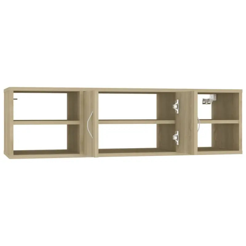 Wandplanken van bewerkt hout voor een stijlvolle opbergruimte - Sonoma eiken / 1 - Wandplanken