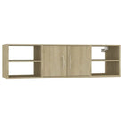 Wandplanken van bewerkt hout voor een stijlvolle opbergruimte - Sonoma eiken / 1 - Wandplanken