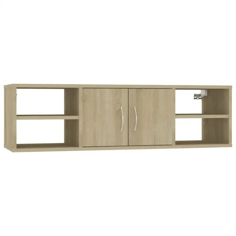 Wandplanken van bewerkt hout voor een stijlvolle opbergruimte - Sonoma eiken / 1 - Wandplanken