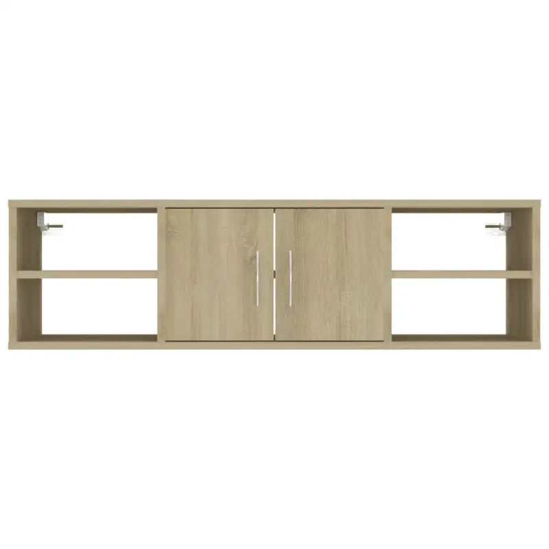 Wandplanken van bewerkt hout voor een stijlvolle opbergruimte - Sonoma eiken / 1 - Wandplanken