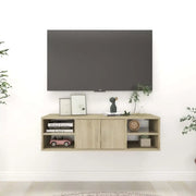 Wandplanken van bewerkt hout voor een stijlvolle opbergruimte - Sonoma eiken / 1 - Wandplanken