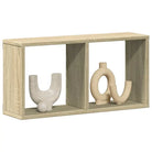 Wandplanken van bewerkt hout voor een stijvolle en praktische muurdecoratie - Sonoma eiken / 60 x 16 x 30 cm / 1