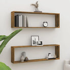 Wandplanken van bewerkt hout voor gemakkelijk schoon en stijlvolle muren - Gerookt eiken / 2 / 1 - Wandplanken
